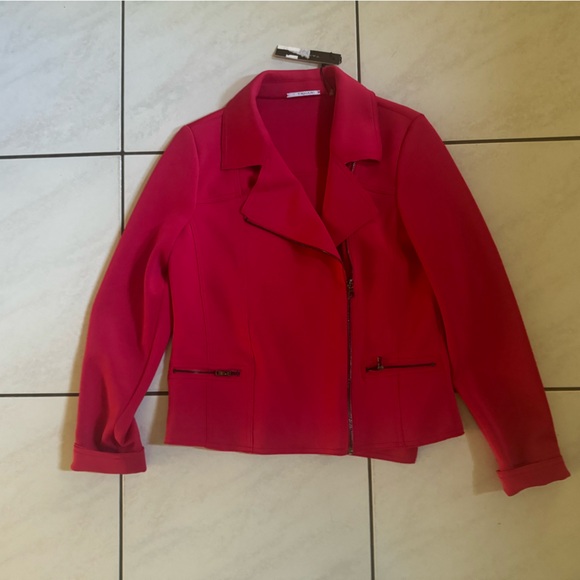 Tahari Rachel Moto Jacket. New. Size: Medium - Picture 1 of 8